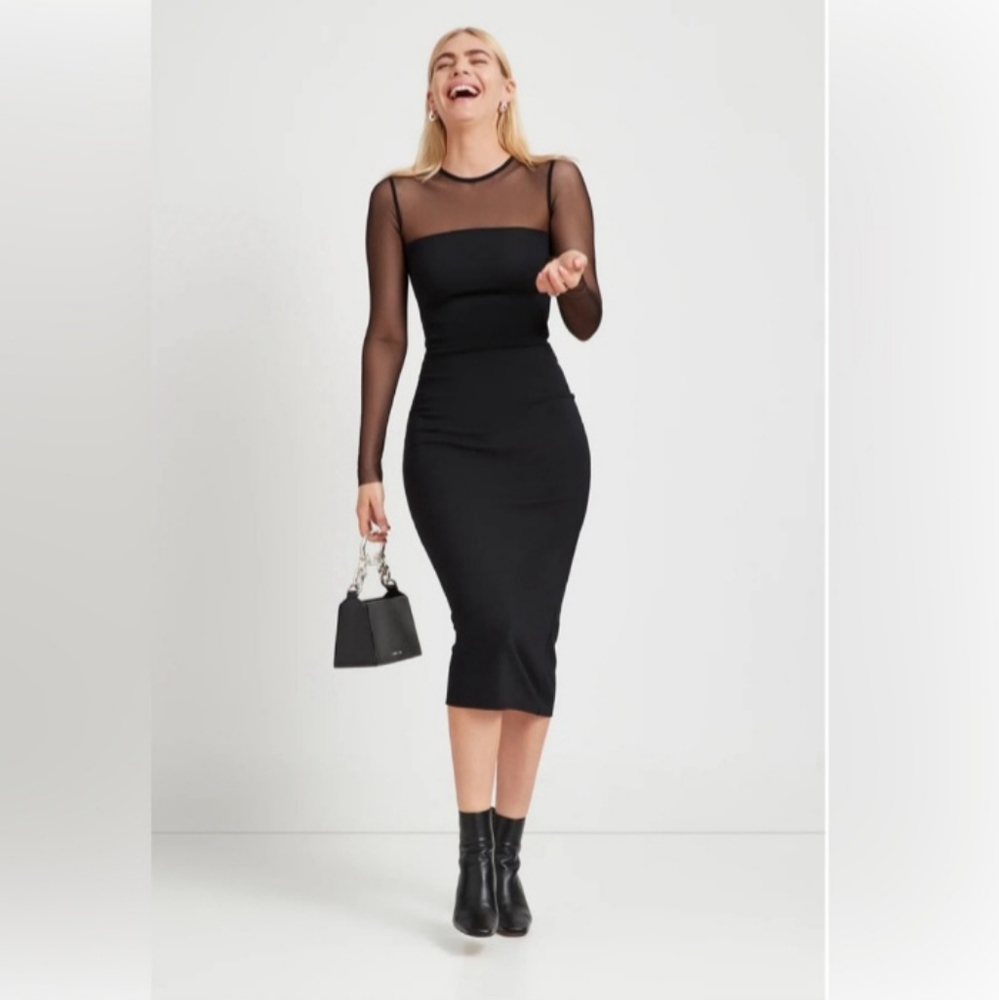 Marcella NY Maite black dress size S